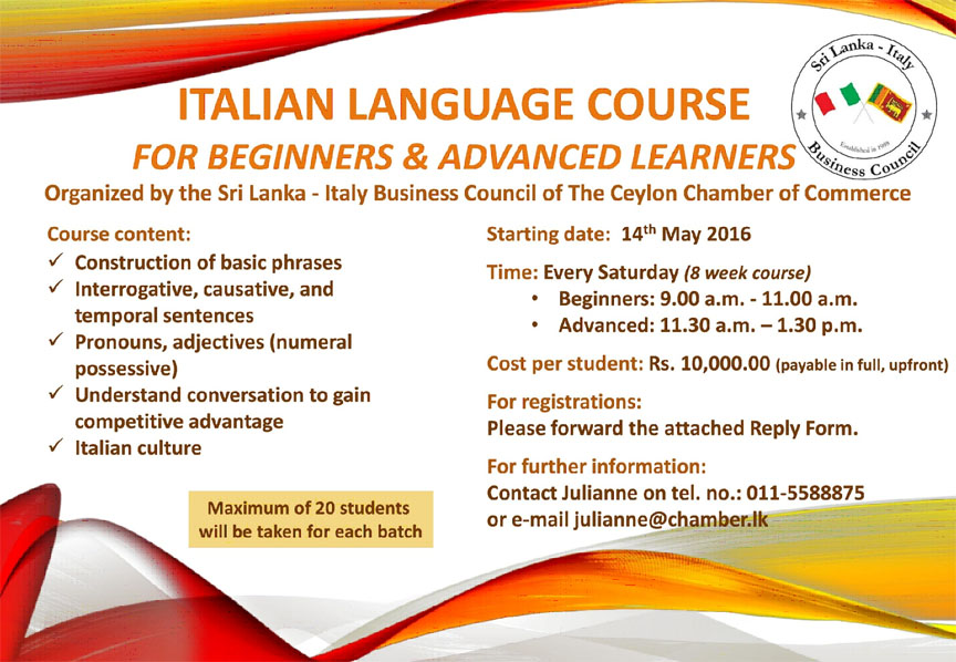 Italian Language Course for Beginners & Advanced Learners
